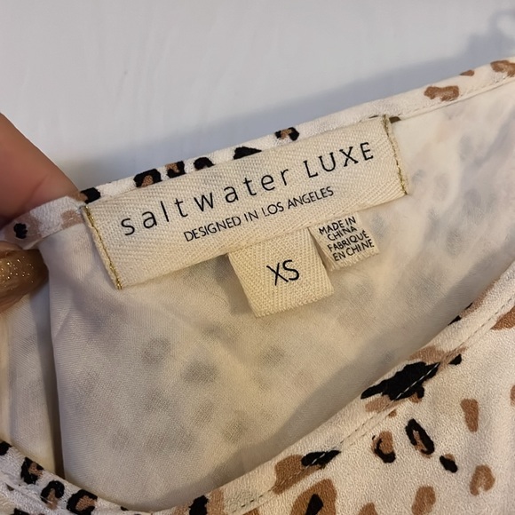 Sunrise Maxi Dress - Cheetah Print - XS- Saltwater Luxe - Picture 4 of 6